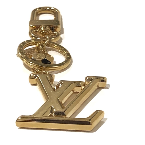Auth Louis Vuitton Facettes M65216 Logo Gold Key & Bag Charm Keychain Key Holder - Picture 5 of 15